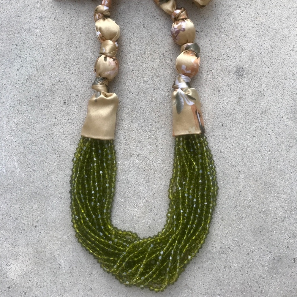 Peridot Beaded Multiple Strand Necklace